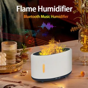 Tranquil Flame Humidifier Bluetooth Remote LED Aromatherapy Customized 150ml