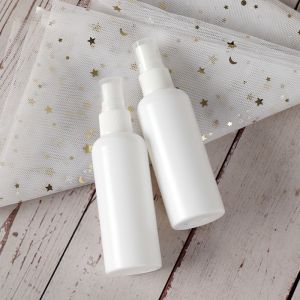 Cosmetic 100ml PE White Empty Plastic Mist Spray Bottles