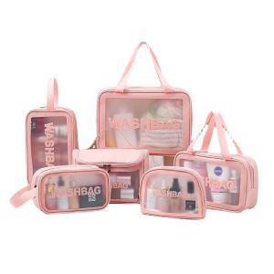 Portable Waterproof Travel Makeup PVC Toiletry Bag For Summer Beach