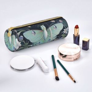 Butterfly Pencil Case for Women Pen Pouch Cylinder Small Carrying Zipper Simple