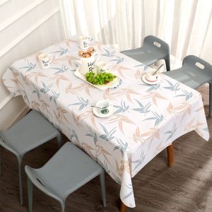 Rectangle Insulated Anti Scald Printed Tablecloth Plastic PEVA PVC
