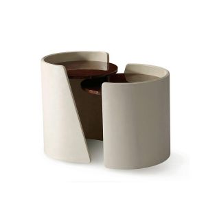 80x45cm Black Marble Side Table , 55cm End Table Coffee Table