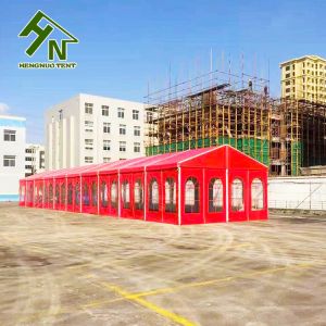 300 People Aluminium Frame Tent 10x30m Red Colorful Large Wedding Marquee