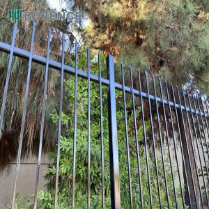 3d Textured Steel Tubular Fence Tactile Surface
