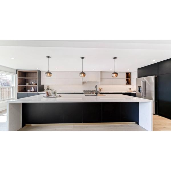 Multi-capacity Kitchen Pantry Cabinet with Easy-to-Clean Lacquer Finish CAD/3D Freely