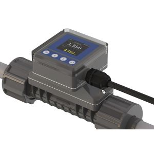 FL101 In-Line Ultrasonic Flow Meter for Agricultural Irrigation 24V DC