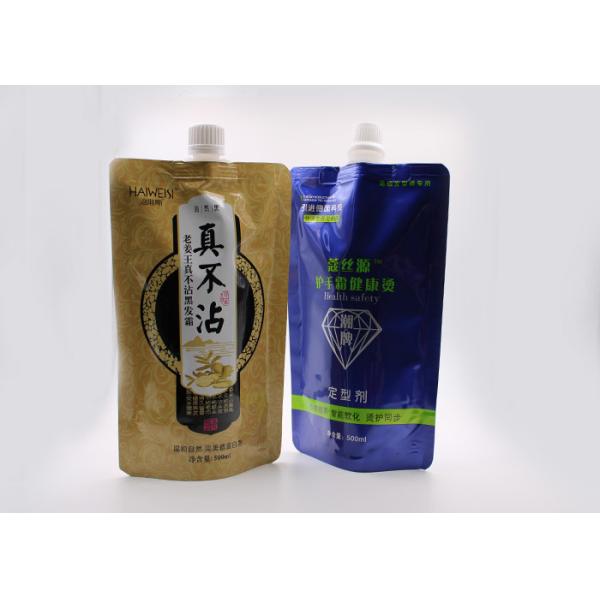 Buy Aluminum Foil Liquid Spout Bags For Fluid Soap Packaging Thickness 200um at wholesale prices
