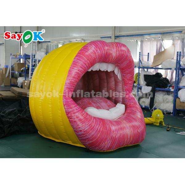 Vivid Custom Inflatable Products , Large Inflatable Mouth Lip For Advertising