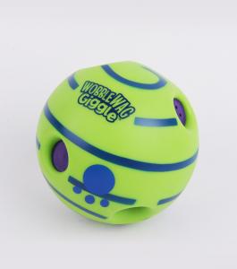 China Green Funny Vinyl Pet Toys Wobble Wag Giggle Ball Safe For All Size Dog on sale