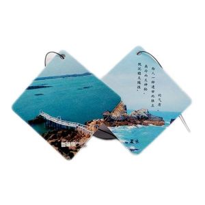 Square Hanging Paper Air Freshener With Scent 70x70mm