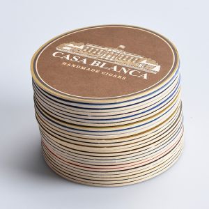 Waterproof Promotional Drink Coasters Round Shape With ISO FDA Approved