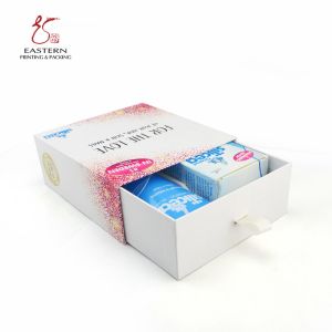 CMYK Hard Cardboard Gift Boxes Drawer Packaging Box Custom Printed
