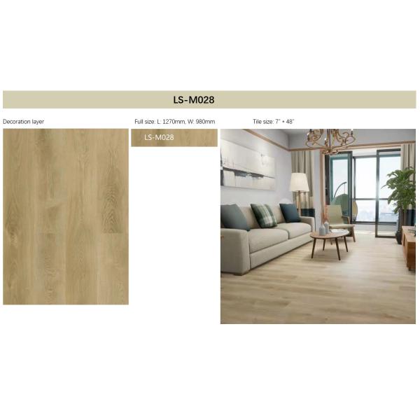 Soundproof Eco Friendly SPC Flooring Fire Retardant 5.5mm GKBM LS-W028