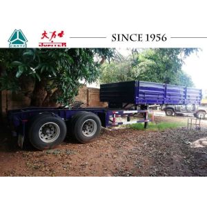 China 2 Axle Interlink Flatbed Trailer With Drop Side on sale