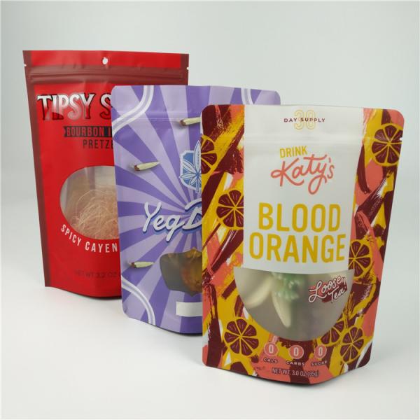 3.5g 1oz Smell Proof Edible Cookie Custom Plastic Pouches For Food Packaging