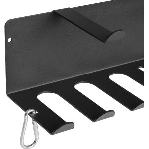 Home Gym Prong Hooks and Steel Wall Mount Bracket for Lifting Belts and