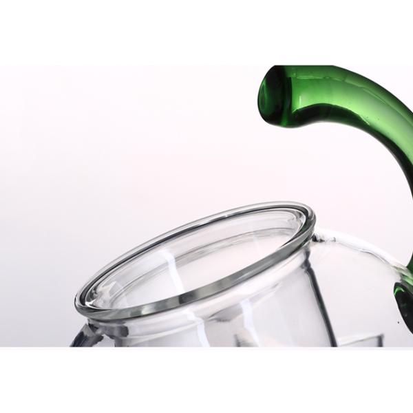 Smooth Surface Clear Glass Teapot Modern 600ml / 20oz Glass Kettle Teapot