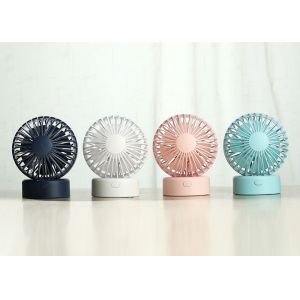 Mini Electric Battery Powered Desk Fan , Rechargeable Battery Operated Fan