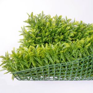 Plastic Green Plant Artificial Grass Walls 30mm Boxwood Vertical Fence