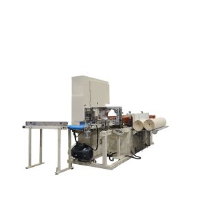Automatic Maxi Toilet Tissue Paper Roll Band Saw Cutting Machine