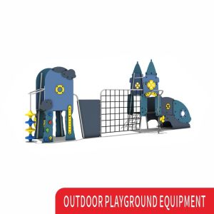 China Custom Kids Playground Equipment Large Plastic Slide Children Outdoor on sale