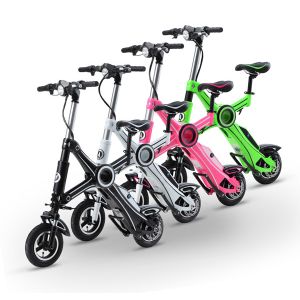 350w Brushless Motor Smart Easy To Fold Electric Bike PANASONIC Lithium Battery