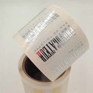 China Premium Gold Foil Cosmetic Tamper Seal Stickers on sale