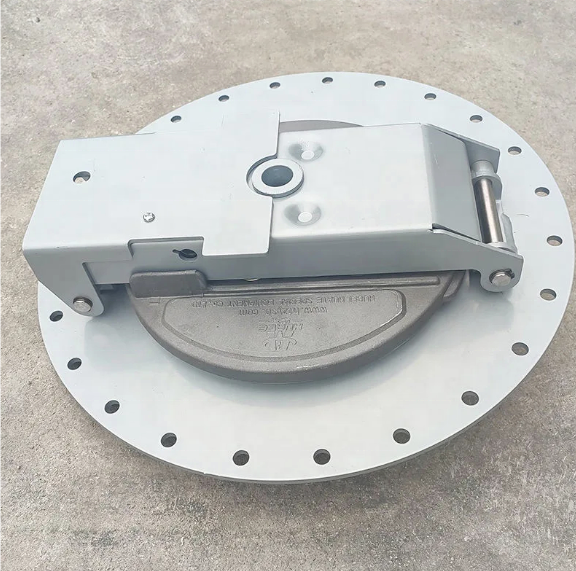 Medium Light Fuel 16" Carbon Steel Road Oil Tanker Truck Manhole Cover With Clamp Flow Rate