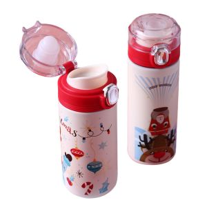 Christmas Cartoon 304 Stainless Steel Winter Water Bottles 500ml