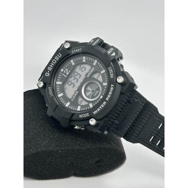 Men's Fashion Digital Sport Watch With Silicone Strap 20mm Width Backlight Alarm
