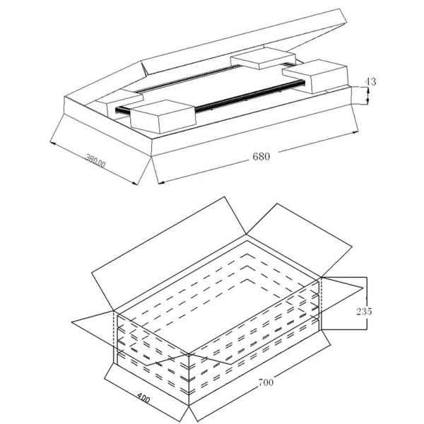 SMD2835 LED Flat Panel Light / 36W Surface Mount Led Panel Fixture