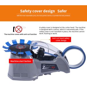 Desktop Automatic Turntable Tape Dispenser Double Sided High Temperature