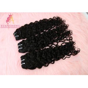 Black Human Virgin Hair Italian Curly Extension