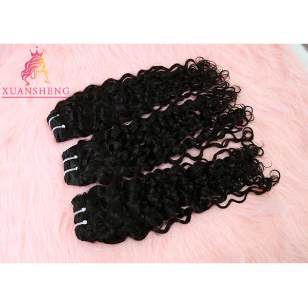Buy Black Human Virgin Hair Italian Curly Extension at wholesale prices