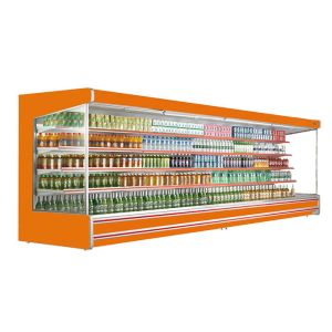 Commercial Multideck Open Chiller Vertical Beverage Display Refrigerator