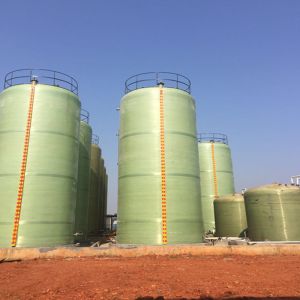 Filament Winding Round FRP Storage Tank Wastewater Treatment