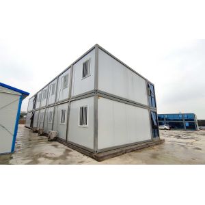 Security Office Container House , Detachable Fabricated Modular Container House