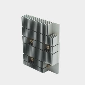 Sleek Anodized Aluminum Extrusion Heat Sinks Customized with Screw Mount