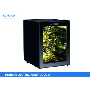 Quality Reliable Thermoelectric Wine Refrigerator / Wooden Wine Fridge Cabinet for sale