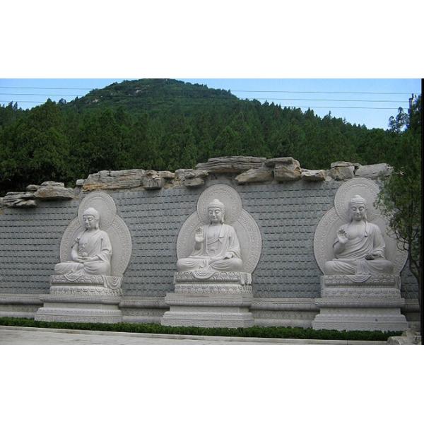 Buy Chinese White Carved Sitting Buddha Sculpture at wholesale prices