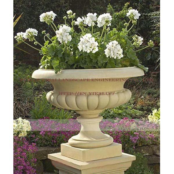 Buy Sandstone Carved Garden Vase (YKFP-28) at wholesale prices