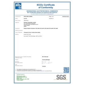 CSA Certificates Explosion Proof Electric Actuator For Zone And Division System