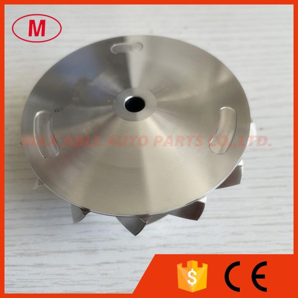 G30-770 57.52/71.40mm 7+7blades Reverse Point Milling Inverse Curve Performance milling/aluminum 2618/billet compressor wheel for 880693-5002S /