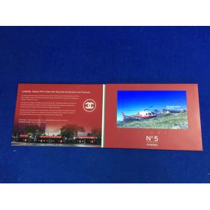 Full color printing A4 size video brochure with video screen 10'' LCD video