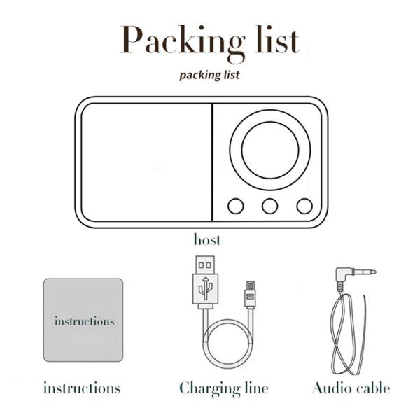 Wooden Retro Classic Wireless Portable Speaker BT5.0 Super Bass Subwoofer