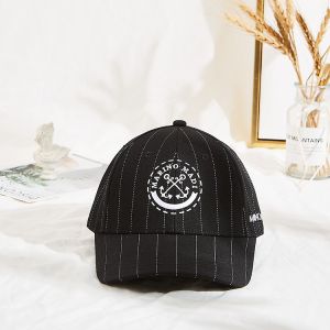 China Black 50cm Embroidered Baseball Caps With Metal Buckle on sale