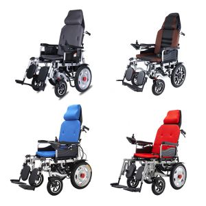 China Disabled Electric Medical Transport Wheelchair With Remote Control Homecare on sale