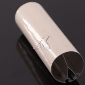 China Powder Coating Curtain Rod Material 6063 Material Alumilium Extrusion Profile on sale