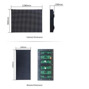 Fixed P10 SMD3528 1800nits Waterproof Led Video Wall