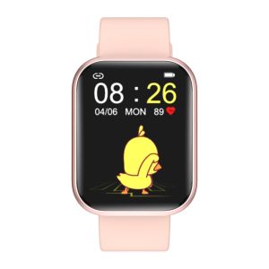 Square 1.28Inch Full Touch Smartwatch Fitness With Weather Display